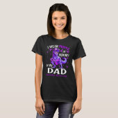 I Wear Purple In Memory Of My Dad Overdose Awarene Tシャツ (正面フル)