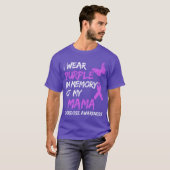 I Wear Purple In Memory Of My Mama Overdose Awaren Tシャツ (正面フル)