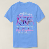 I Wear Purple In Memory Of My Nephew Overdose Awar Tシャツ (デザイン正面)