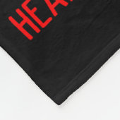 I Wear Red For Heart Disease Awareness  フリースブランケット (角)