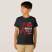 I Wear Red For My Dad Heart Disease Awareness Shir Tシャツ (正面フル)