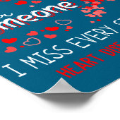 I Wear Red For Someone Heart Disease Awareness ポスター (角)