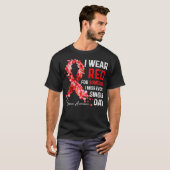 I Wear Red For Someone Special I Miss Sepsis Awar Tシャツ (正面フル)