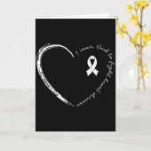 I Wear Red Heart Ribbon To Fight And Heart Disease カード (黄色い花)