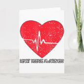 I Wear Red To Fight Heart Disease Awareness _1  カード (正面)