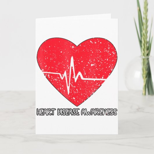 I Wear Red To Fight Heart Disease Awareness _1  カード (正面)