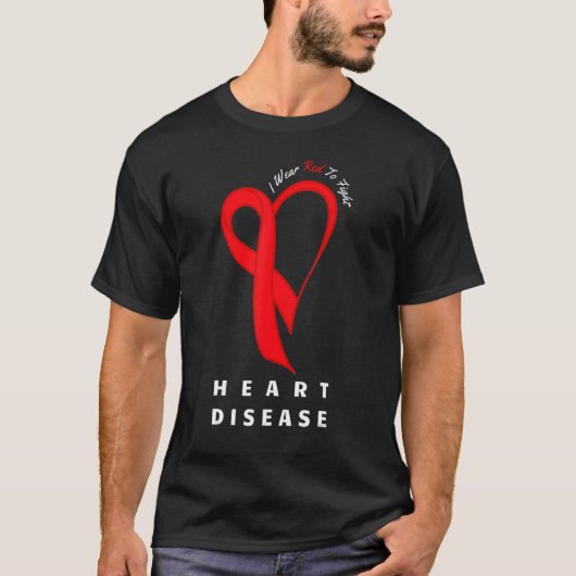 I Wear Red To Fight Heart Disease Awareness CHD Gi Tシャツ (正面)