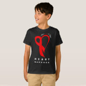 I Wear Red To Fight Heart Disease Awareness Chd Ri Tシャツ (正面フル)