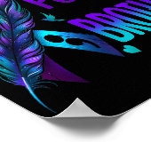 I Wear Teal &amp; Purple For My Brother Suicide Pr ポスター (角)