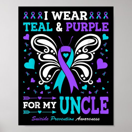 I Wear Teal &amp; Purple For My Uncle  ポスター (正面)