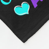 I Wear Teal &amp; Purple For My Uncle Suicide Prev フリースブランケット (角)