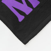 I Wear Teal &amp; Purple In Memory Of My Wife  フリースブランケット (角)