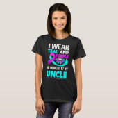 I Wear Teal And Purple For My Uncle Suicide Preven Tシャツ (正面フル)