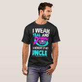 I Wear Teal And Purple For My Uncle Suicide Preven Tシャツ (正面フル)
