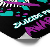 I Wear Tealandpurple For My Brother Suicide Preven ポスター (角)