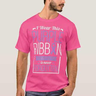 I Wear This Purple Ribbon Overdose Awareness Day G Tシャツ