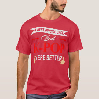 I went outside once but k-pop bubble tea tシャツ