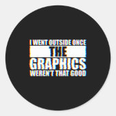 I Went Outside Once, Graphics Weren't That Good  ラウンドシール (正面)