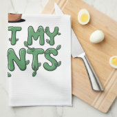 I Wet My Plants – ガーデニングおもしろいデザイン キッチンタオル (四つ折り)