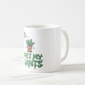 I Wet My Plants – ガーデニングおもしろいデザイン コーヒーマグカップ (正面右)