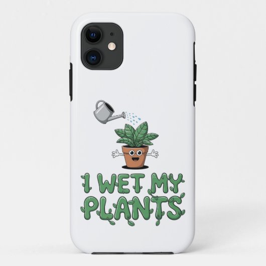 I Wet My Plants – ガーデニングおもしろいデザイン Case-Mate iPhoneケース (裏面)