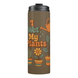 I Wet My Plants – Retro 70s Stripes タンブラー