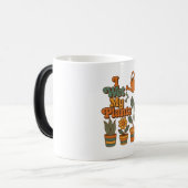 I Wet My Plants – Retro 70s Stripes モーフィングマグカップ (正面左)