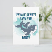 I Whale Always Love Youカスタマイズ サンキューカード (スタンド正面)