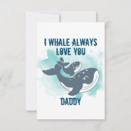 I Whale Always Love Youカスタマイズ サンキューカード