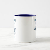 I Whale Always Love Youカスタマイズ ツートーンマグカップ (中央)