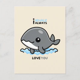 "I Whale Always Love You" card ポストカード
