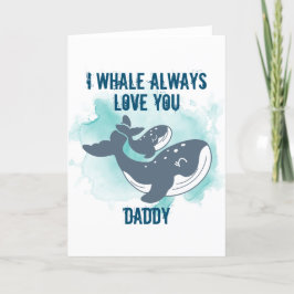 I Whale Always Love You Customizable Thank Car サンキューカード