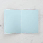 "I whale love you" Vrolijke blauwe walvis. サンキューカード (内部)