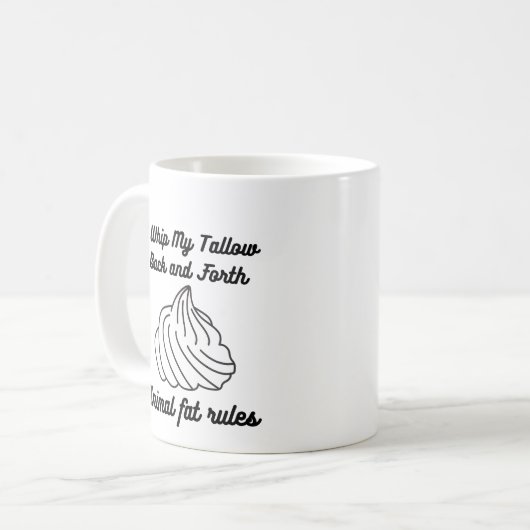 I Whip My Tallow Back and Forth コーヒーマグカップ (正面左)