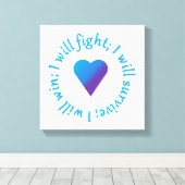 I WIllと戦う自殺認識度キャンバス印刷 キャンバスプリント (インサイチュ (ウッドフロア))