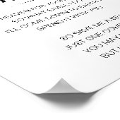 I Will Be There Memorial Chair Wedding ポスター (角)