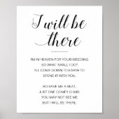 I Will Be There Memorial Chair Wedding ポスター (正面)