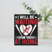 I will be waiting for you at home t shirt design. シーズンポストカード (スタンド正面)
