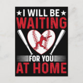 I will be waiting for you at home t shirt design. シーズンポストカード (正面)