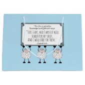 "I Will Care for My Sheep" Gift Bag ラージペーパーバッグ (正面)