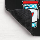 I Will Drink Coffee Here Or There Funny Teacher Te マウスパッド (コーナー)