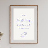 I Will Fear No Evil Psalm 23:4 Christian Poster ポスター