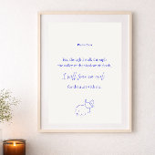 I Will Fear No Evil Psalm 23:4 Christian Poster ポスター