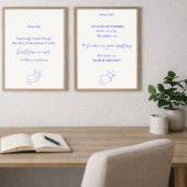 I Will Fear No Evil Psalm 23:4 Christian Poster ポスター