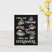 I-will Go Fishing Here Or There I-will Go-everywhe カード (黄色い花)