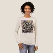 I Will Not Be Afraid Womens トライブレンドＴシャツ (正面全体)