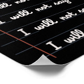 I Will Not Say 6 7 ポスター (角)