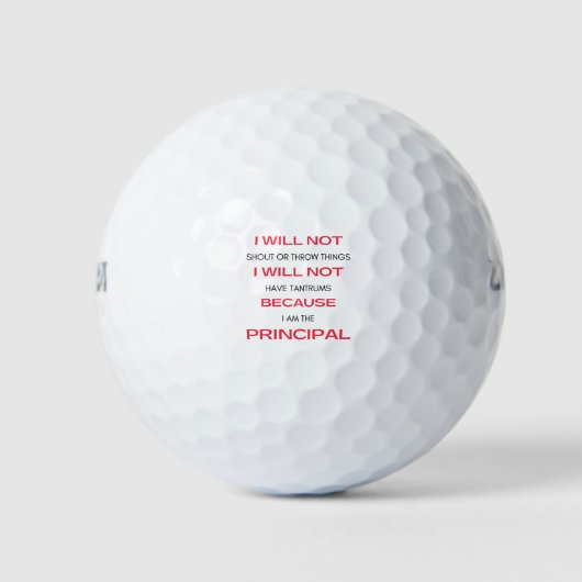 I Will Not Shout Or Throw Things 2 ゴルフボール (正面)