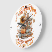 I Will Praise Him...  ラージ壁時計 (傾斜)