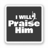 I Will Praise Him, Guitar for the King シール (正面)